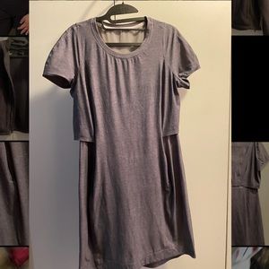 Gray lululemon active dress with pockets